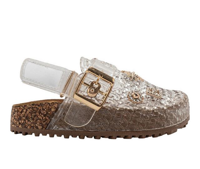 Girls' Bebe Toddler Ruby Clogs in Clear color