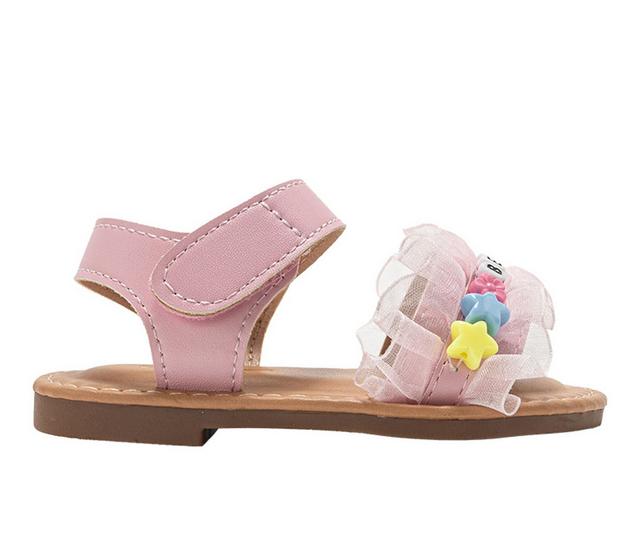 Girls' Bebe Toddler Tutu Sandals in Pink color