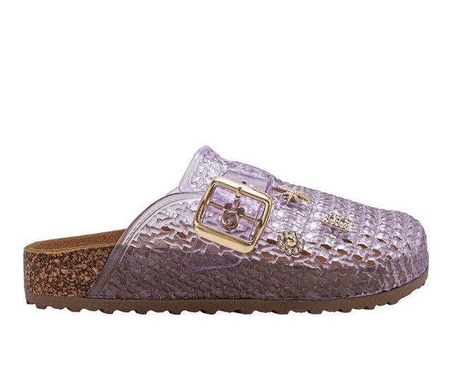 Girls' Bebe Little Kid Twinkle Clogs in Lavender color