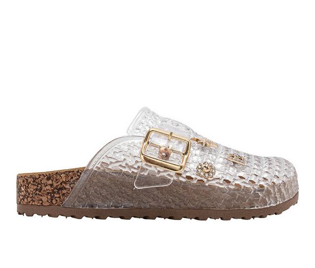 Girls' Bebe Little Kid Twinkle Clogs in Clear color