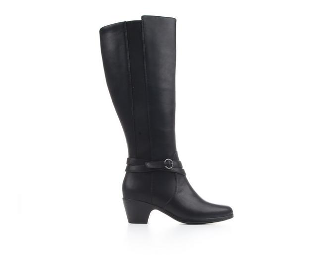 Women's Clarks Emily2 Amelia Knee High Boots in Black color