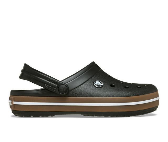 Men's Crocs Crocband Gum Clog Clogs in Black color