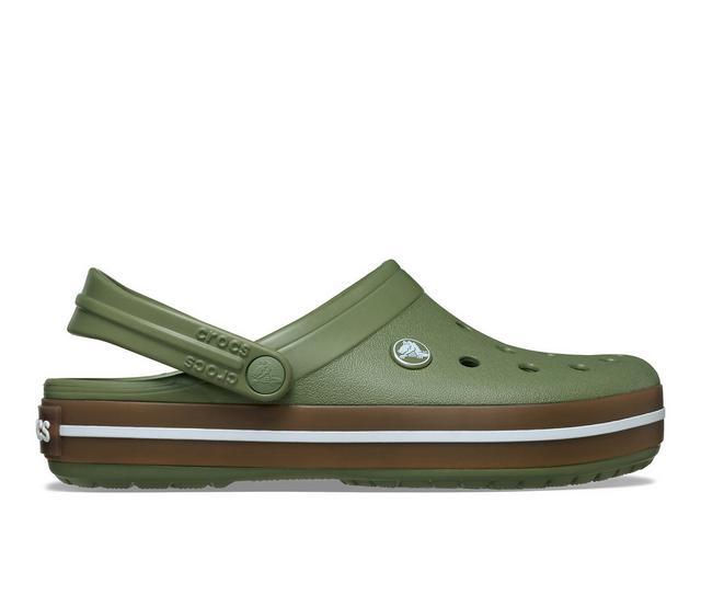 Men's Crocs Crocband Gum Clog Clogs in Cargo color