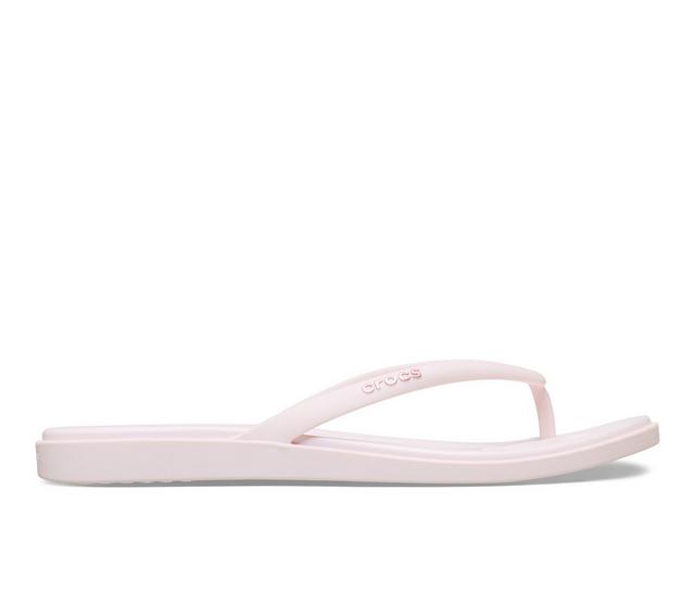Women's Crocs Miami Round Toe Flip Flip Flops in Bubble Ice color