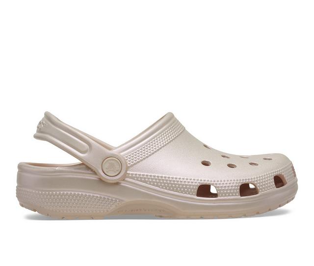 Women's Crocs Classic Pearl Shine Clog Clogs in Quartz color