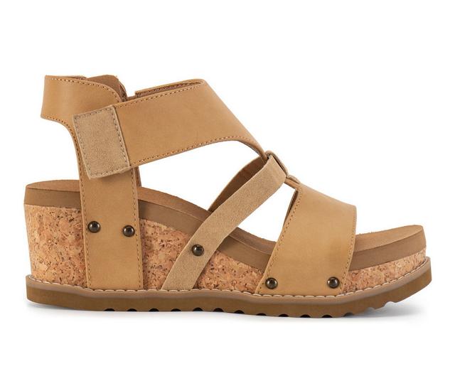 Women's Yellow Box Adris Wedges in Natural color