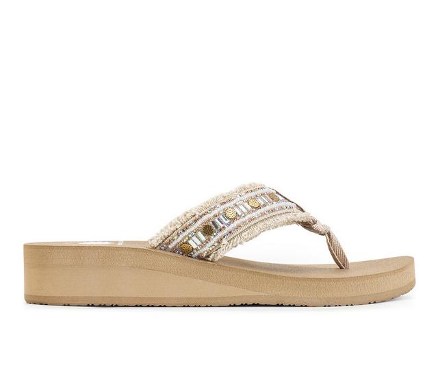 Women's Yellow Box Caileen Flip-Flops in Taupe color