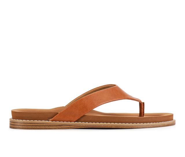 Women's Yellow Box Cielo Flip-Flops in Tan color