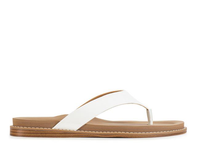 Women's Yellow Box Cielo Flip-Flops in White color