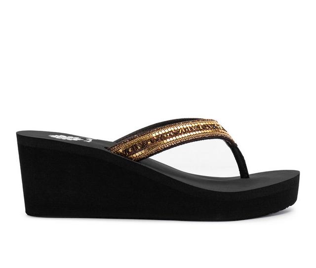 Women's Yellow Box Edan Wedges in Brown color