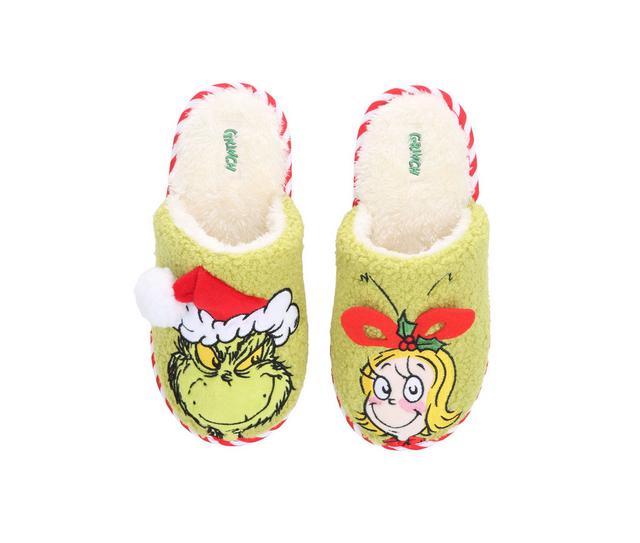 GRINCH Little Kid & Big Kid Grinch Slippers in Green 26 color