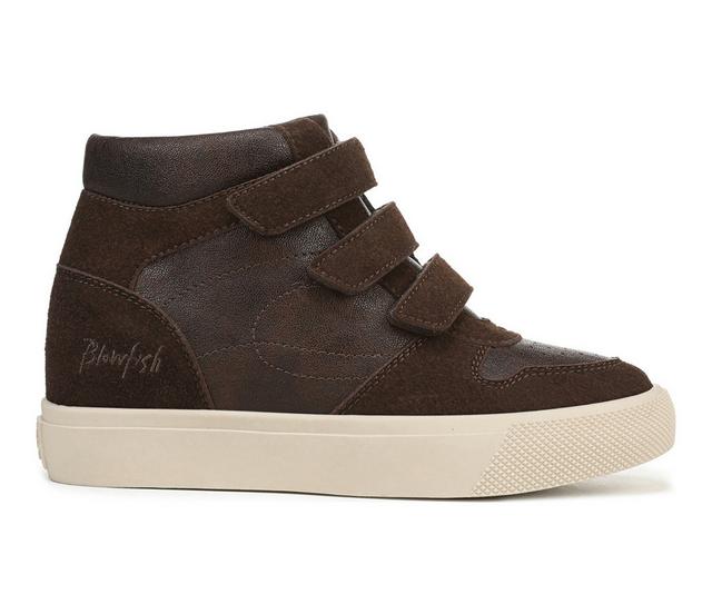 Women's Blowfish Malibu Zest High-Top Sneakers in Espresso Brown color