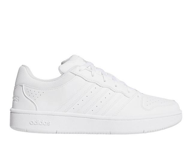 Men's Adidas Hoops Classic Basketball Mid Cut Shoes Sneakers in Wht color