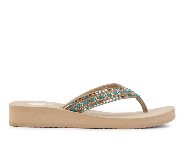 Women's Yellow Box Jocasta Sandals in Taupe Multi color