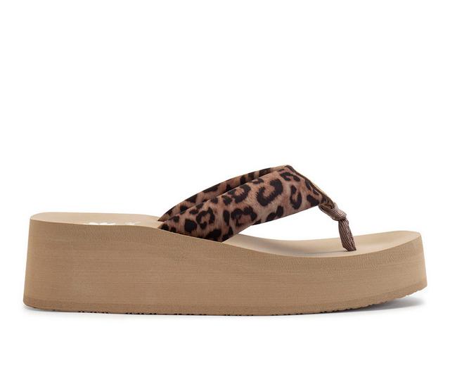 Women's Yellow Box Kaylie Platform Sandals in Taupe color