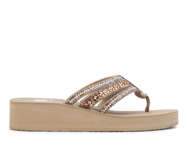 Women's Yellow Box Laka Sandals in Taupe Multi color