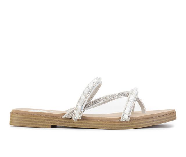 Women's Yellow Box Lela Sandals in Ivory color