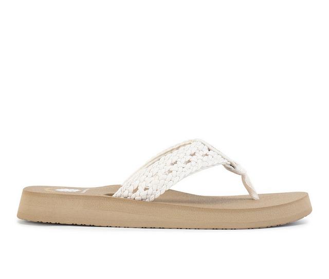 Women's Yellow Box Niles Flip-Flops in Ivory color