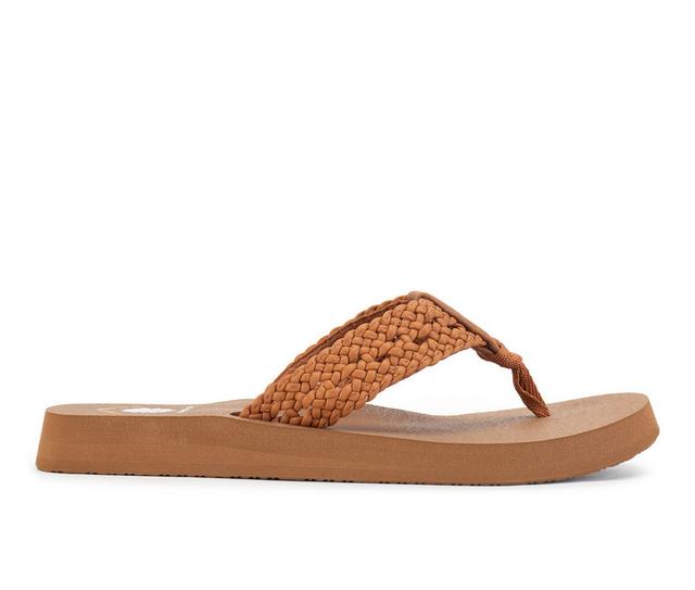 Women's Yellow Box Niles Flip-Flops in Tan color
