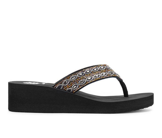 Women's Yellow Box Teeny Wedges in Metallic Multi color