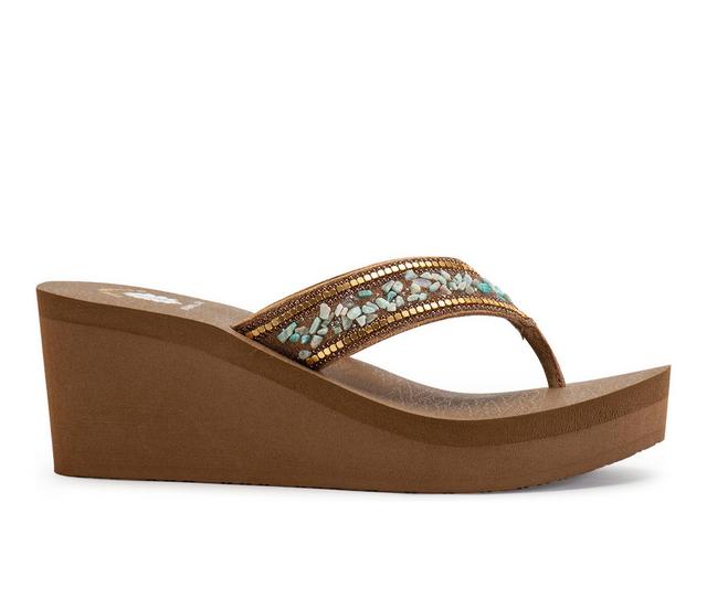 Women's Yellow Box Wilfred Wedges in Tan color