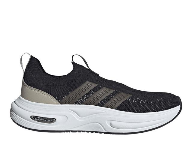 Women's Adidas Cloudfoam Cuxxion Sock Laceless Sneakers in Black color