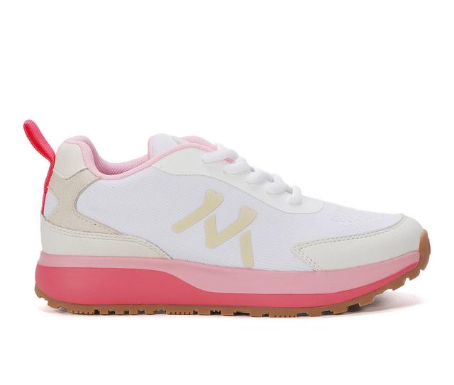 Girls' Mykos Little Kid & Big Kid Trote Sneakers in White/Pink color