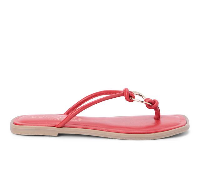 Women's Coconuts by Matisse Mission Flip-Flops in Red color