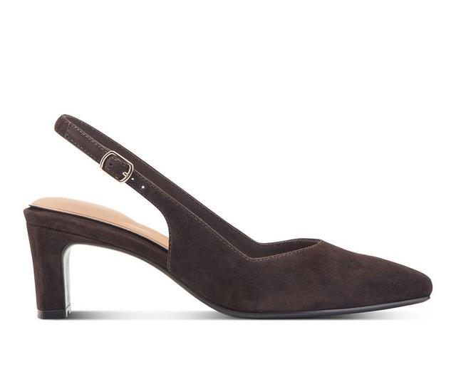 Women's Rockport Total Motion Mayla Pumps in Dark Brown color