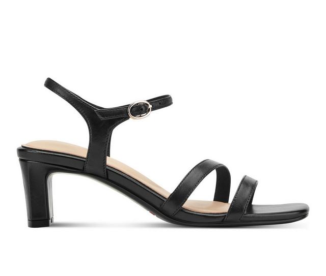 Women's Rockport Teddy Heeled Sandals in Black color