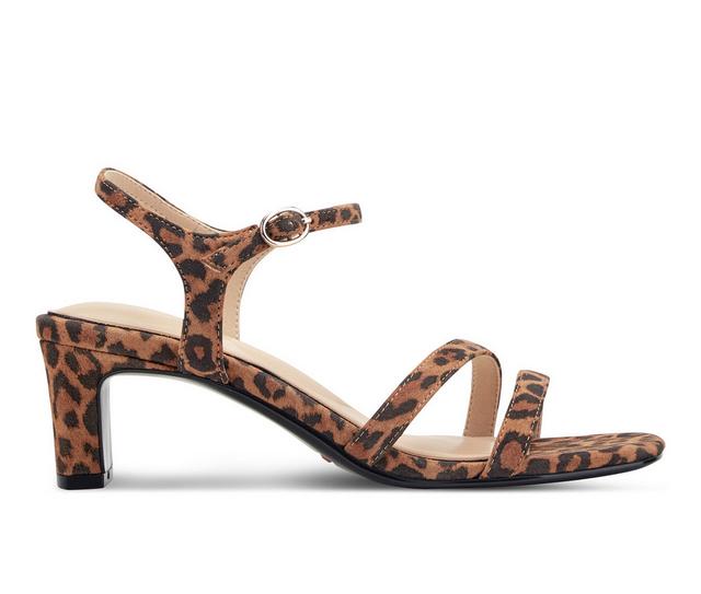 Women's Rockport Teddy Heeled Sandals in Leopard color