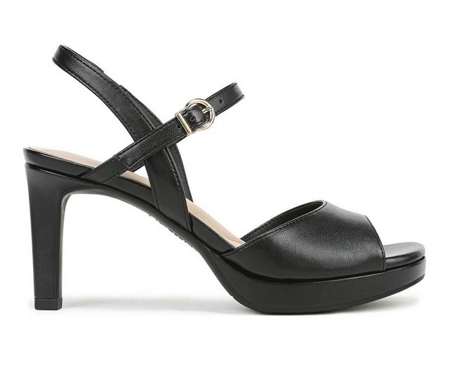 Women's LifeStride Gwendolyn Dress Sandals in Black Smooth color