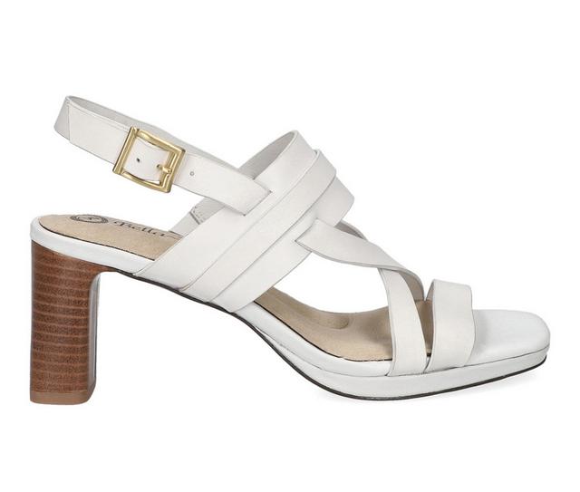 Women's Bella Vita Desoto Dress Sandals in White color