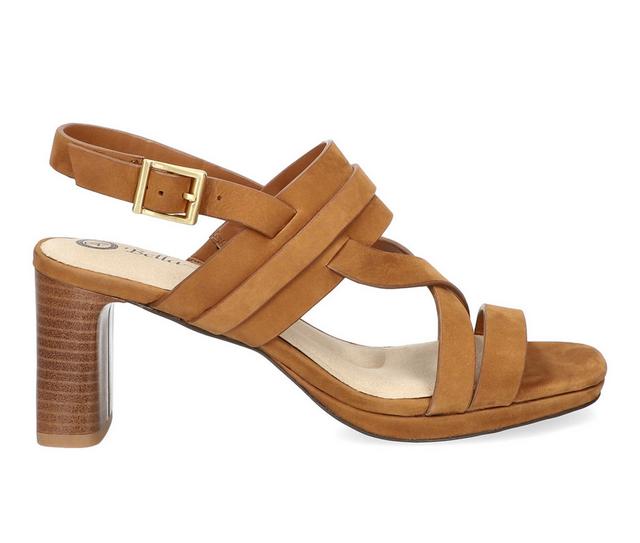 Women's Bella Vita Desoto Dress Sandals in Dark Tan color