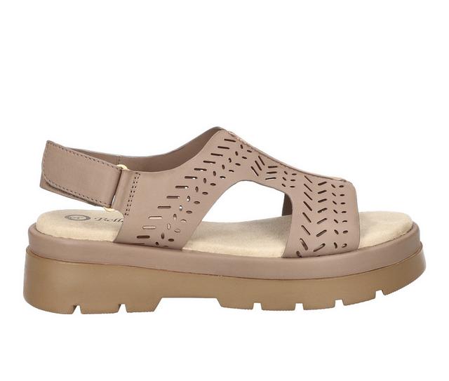 Women's Bella Vita Indigo Platform Sandals in Taupe color