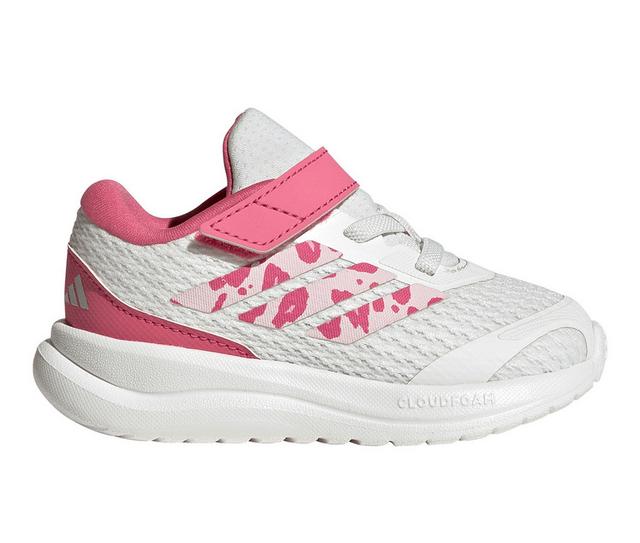 Kids' Adidas Toddler RunFalcon 6 EL Running Shoes in Wht/Pink/Pink color