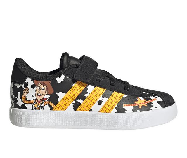 Kids' Adidas Little Kid VL Court Toy Story Sneakers in Wht/Wht/Woody color