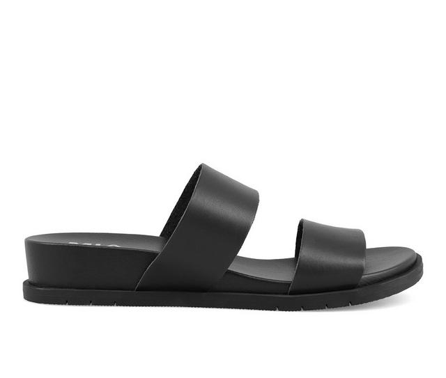Women's MIA Yelena Sandals in Black Tan color