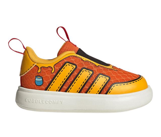 Kids' Adidas Toddler Bubblecomic Sneakers in Orng/Yllw/Wht color