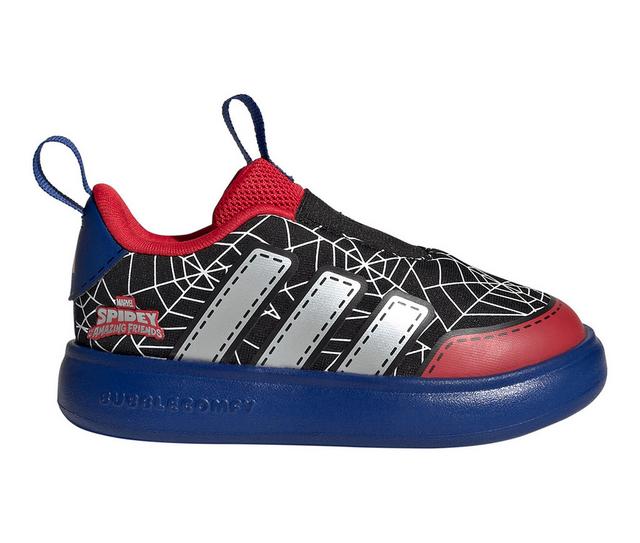 Kids' Adidas Toddler Bubblecomic Sneakers in Blk/Silv/Royal color