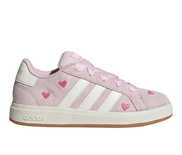 Girls' Adidas Big Kid & Little Kid Grand Court 00s Sneakers in Clr Pnk/Wht/Gum color