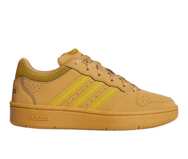 Boys' Adidas Little Kid Hoops Classic Basketball Shoes in Gld/Brwn/Yllw color