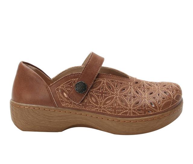 Women's ALEGRIA Ophelia Mary Janes in Cognac Breeze color