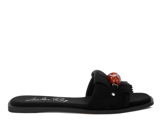 Women's London Rag Dinasa Sandals in Black color