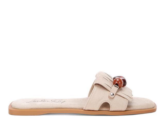 Women's London Rag Dinasa Sandals in Beige color
