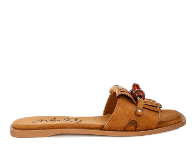 Women's London Rag Dinasa Sandals in Tan color