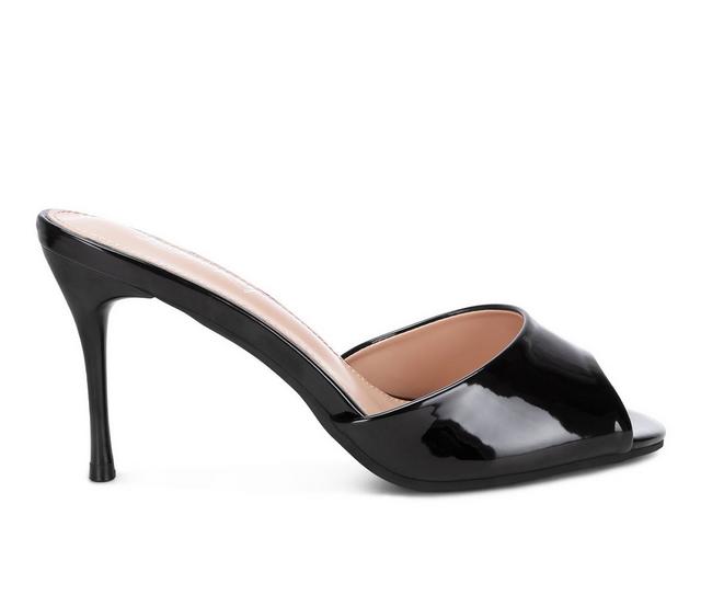 Women's London Rag Lilith Heeled Mules in Black color