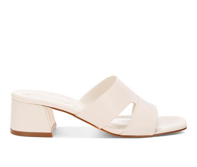 Women's London Rag Shulva Heeled Sandals in Off White color