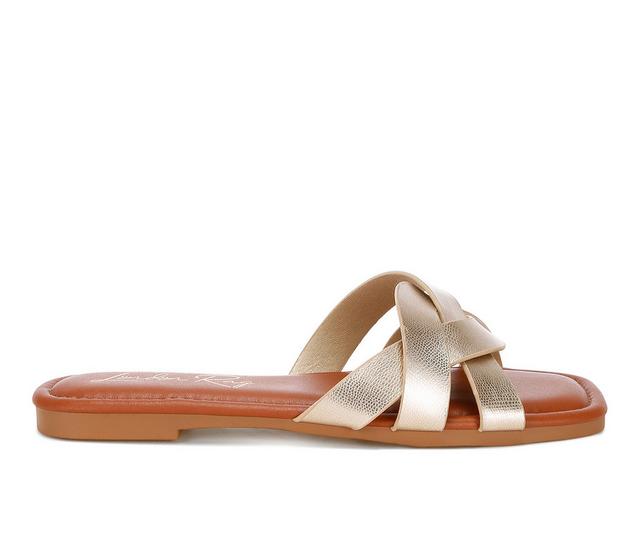 Women's London Rag Dickery Sandals in Gold color
