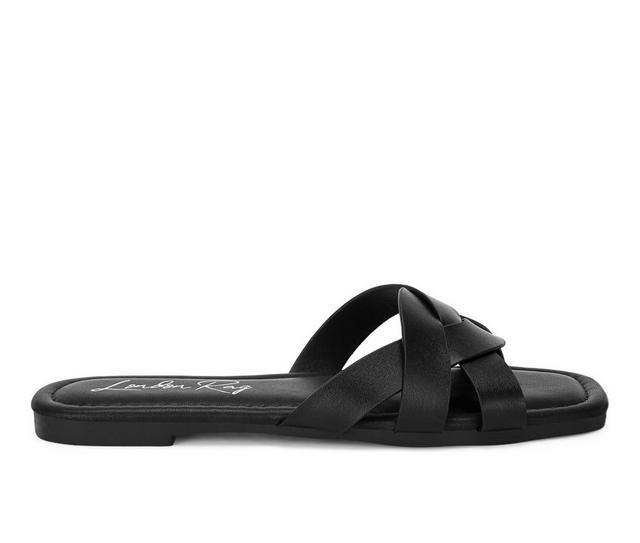 Women's London Rag Dickery Sandals in Black color